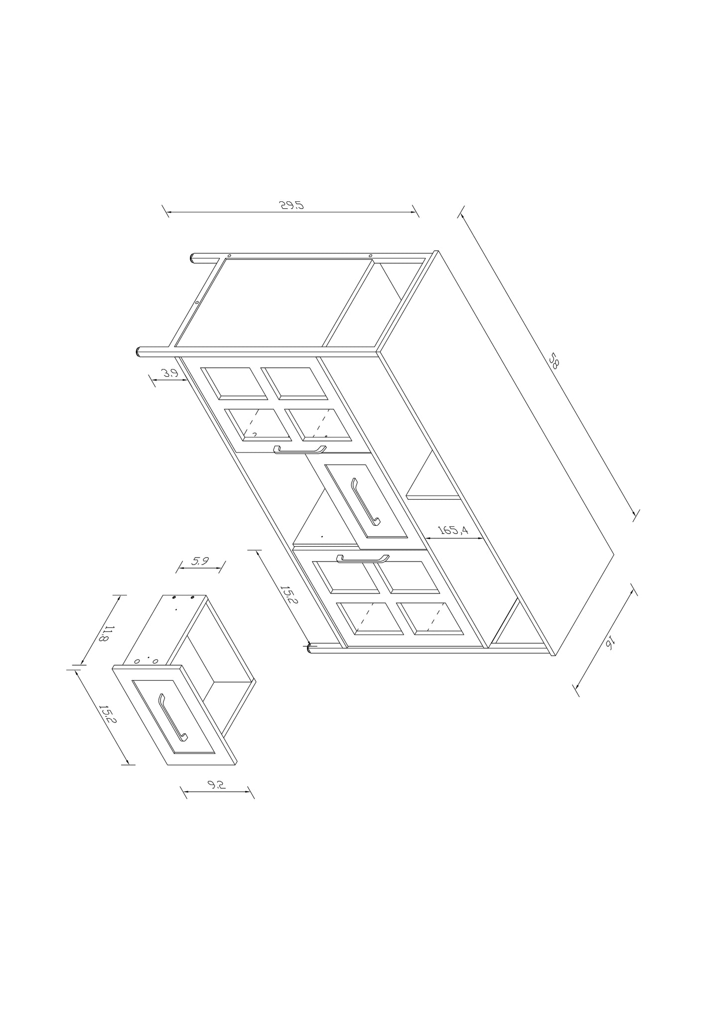 Living room shelves, with two storage rooms, storage box, modern kitchen utensils cabinet, self-service wooden storage cabinet, corridor dining room transparent glass cabinet