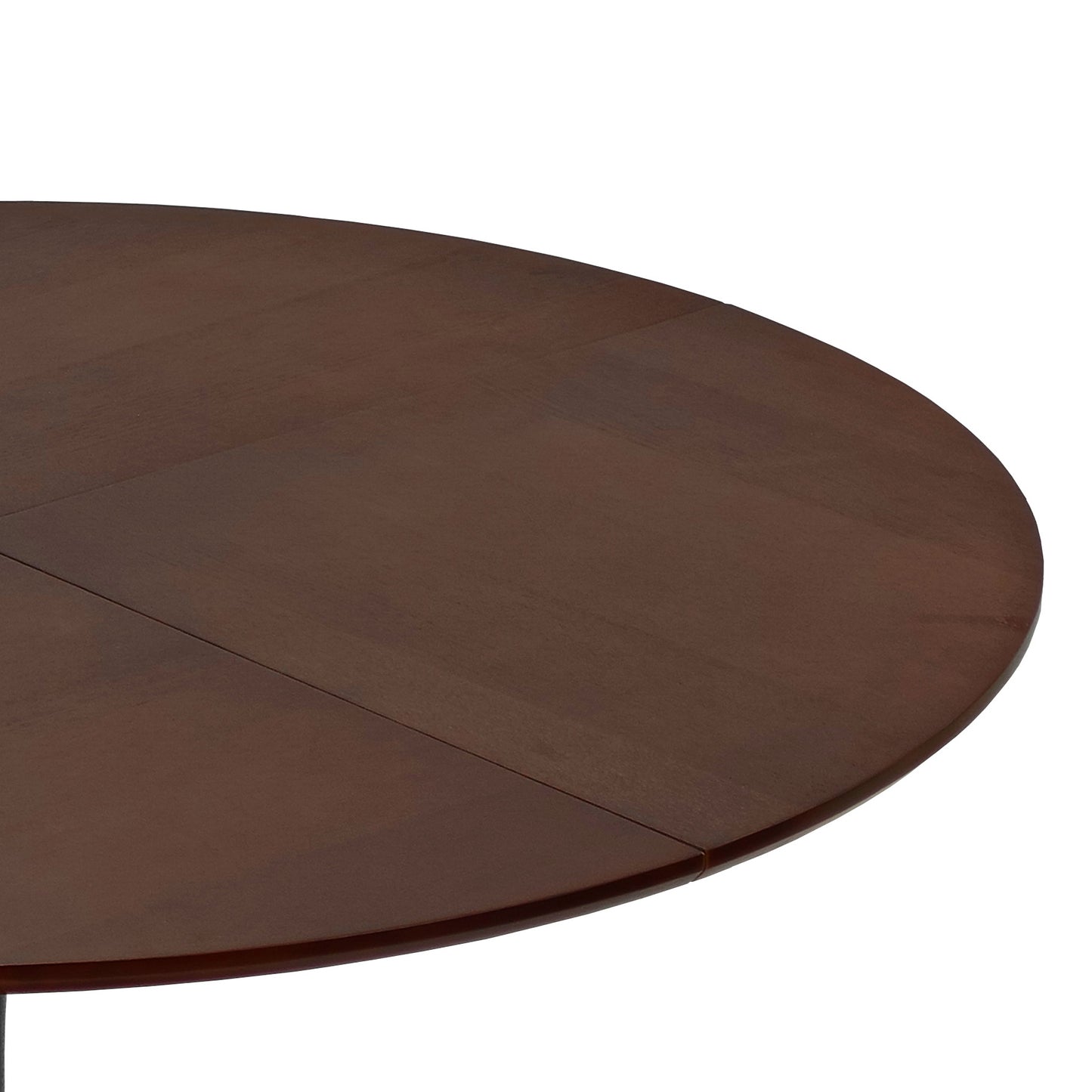 47.24"Modern Round Dining Table,Four Patchwork Tabletops with OAK Color Solid Wood Grain Table Top,Metal Base Dining Table, End Table Leisure Coffee Table