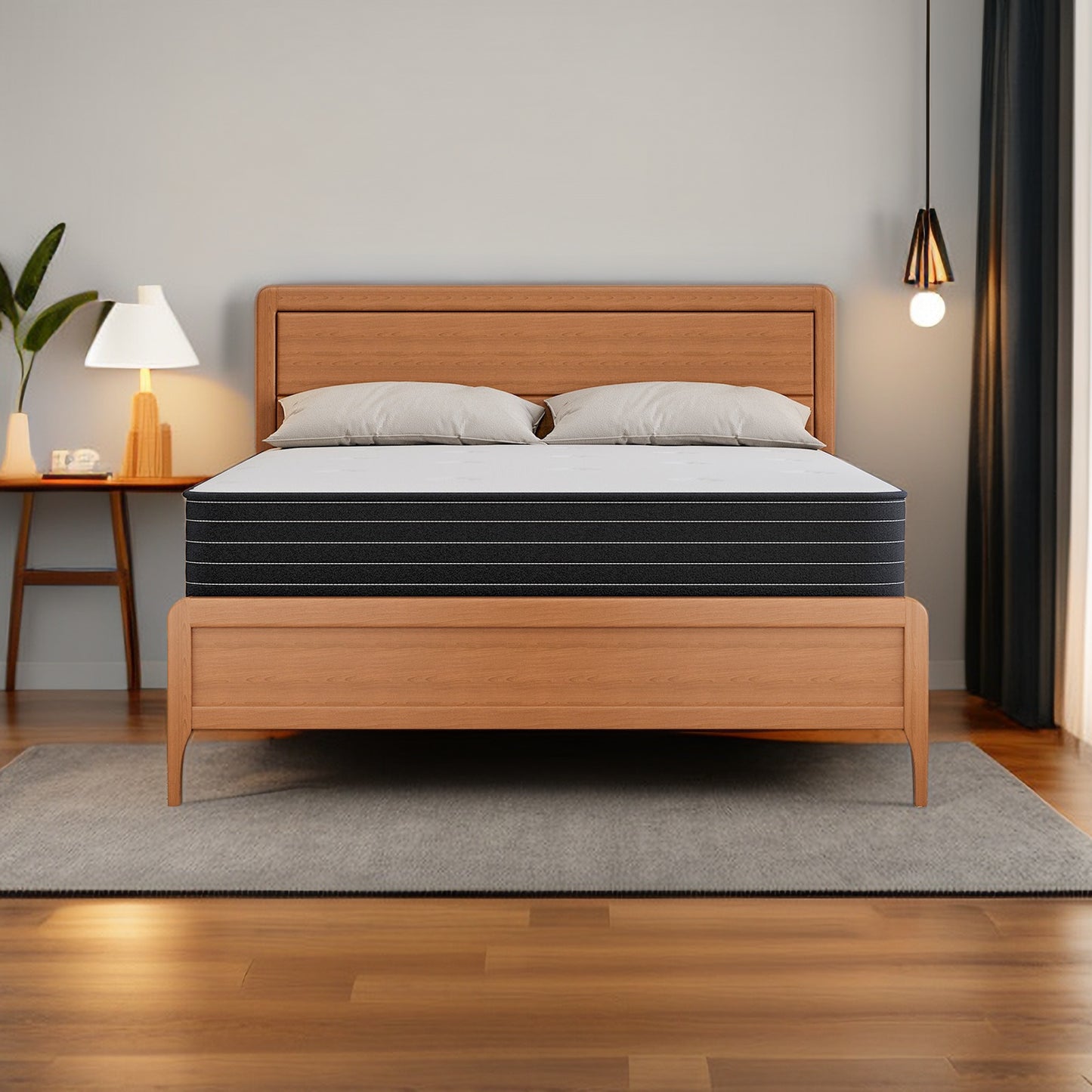 King size Mattresses ,Memory Foam Hybrid Queen Mattresses in a Box,Individual Pocket Spring Breathable Comfortable for Sleep Supportive and Pressure Relief