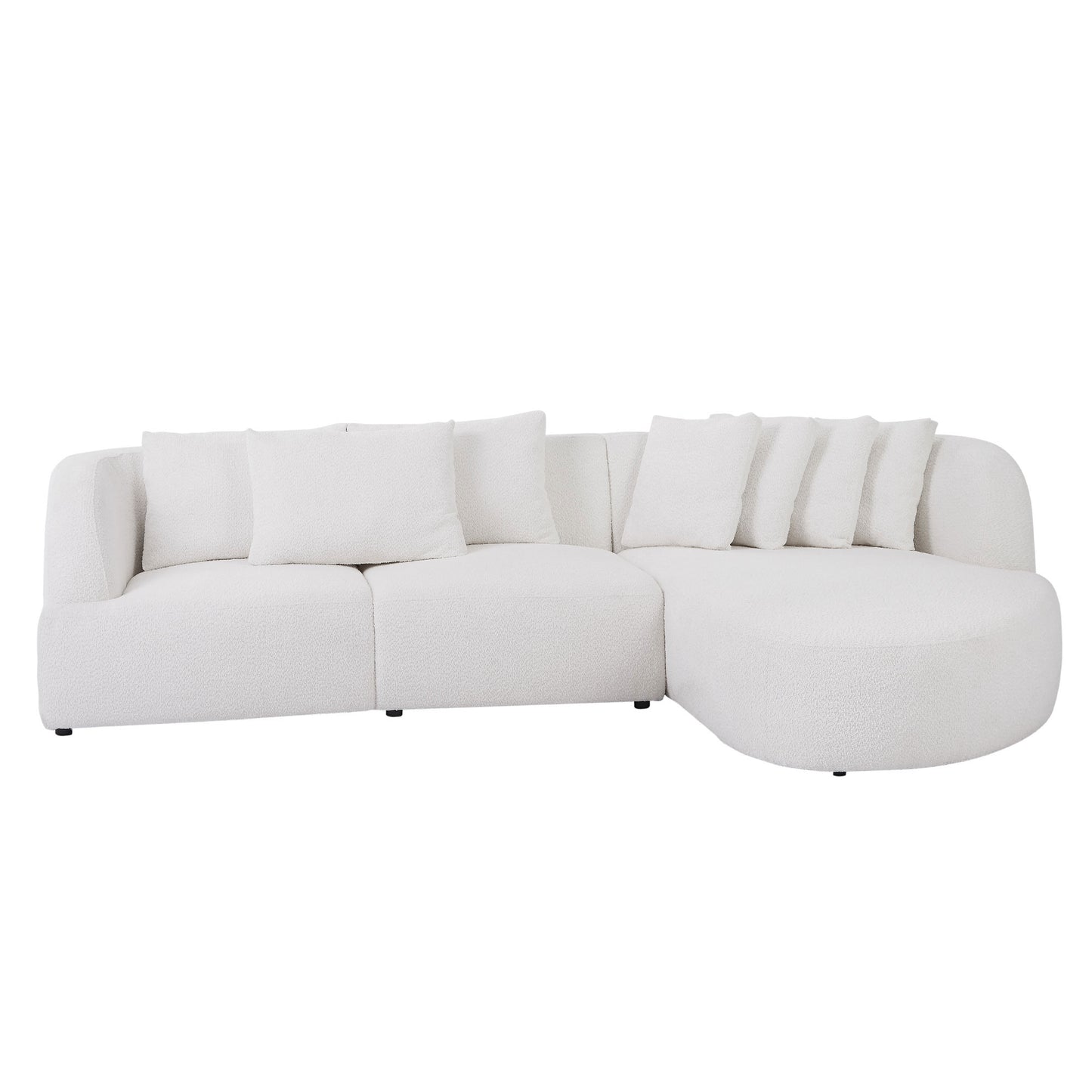 （最后5个）Boucle sofa,Modular Sectional Couch for Living Room Apartment Lounge,Free Combination Beige