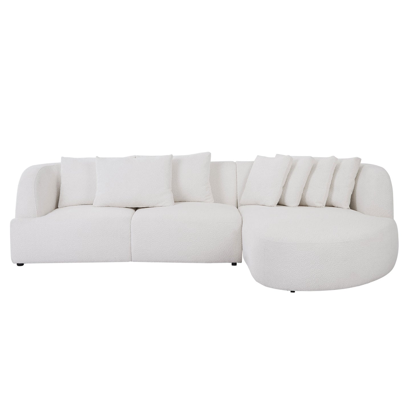 （最后5个）Boucle sofa,Modular Sectional Couch for Living Room Apartment Lounge,Free Combination Beige