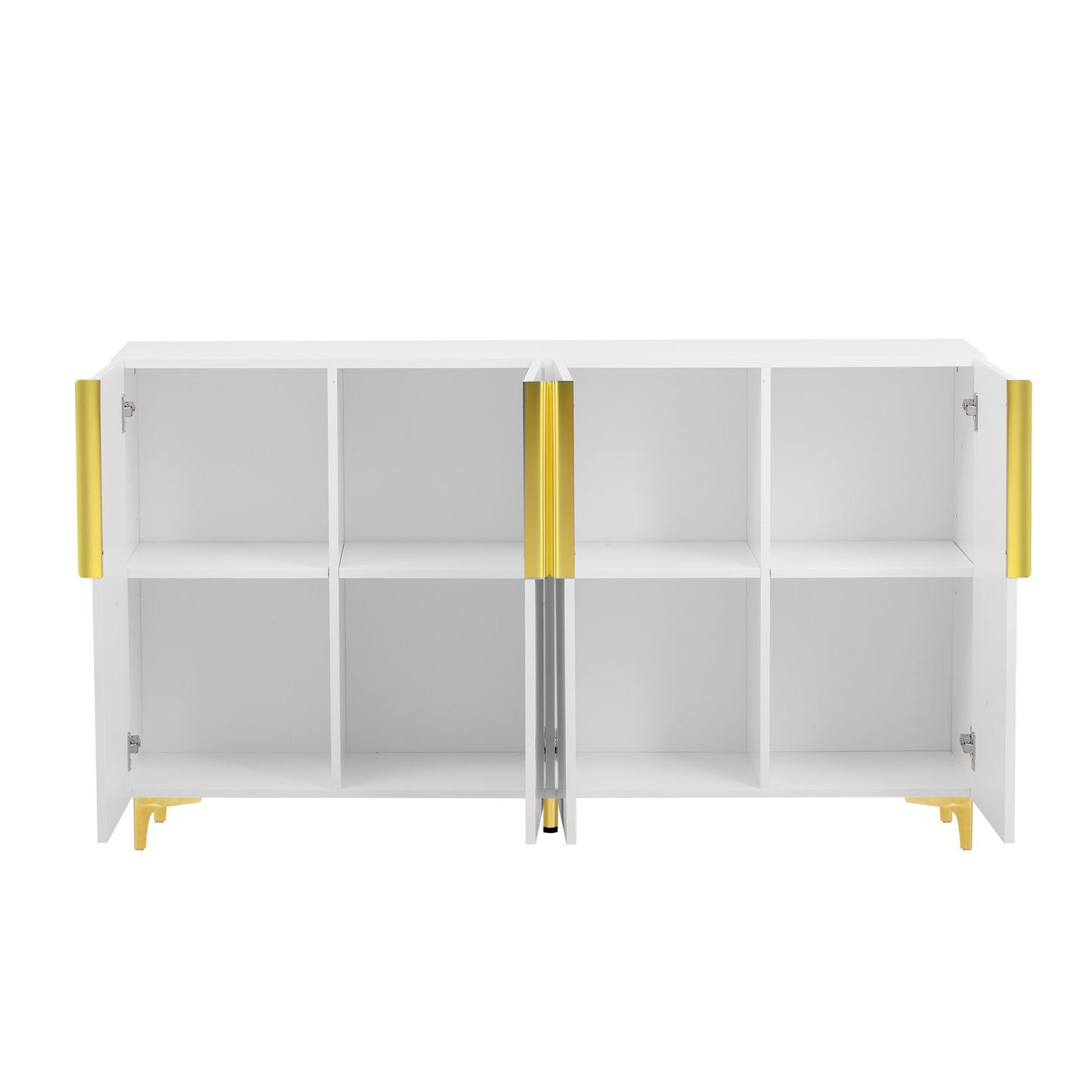 U_Style A Glossy Finish Light Luxury Storage Cabinet, Adjustable, Suitable for Living Room, Study, Hallway.