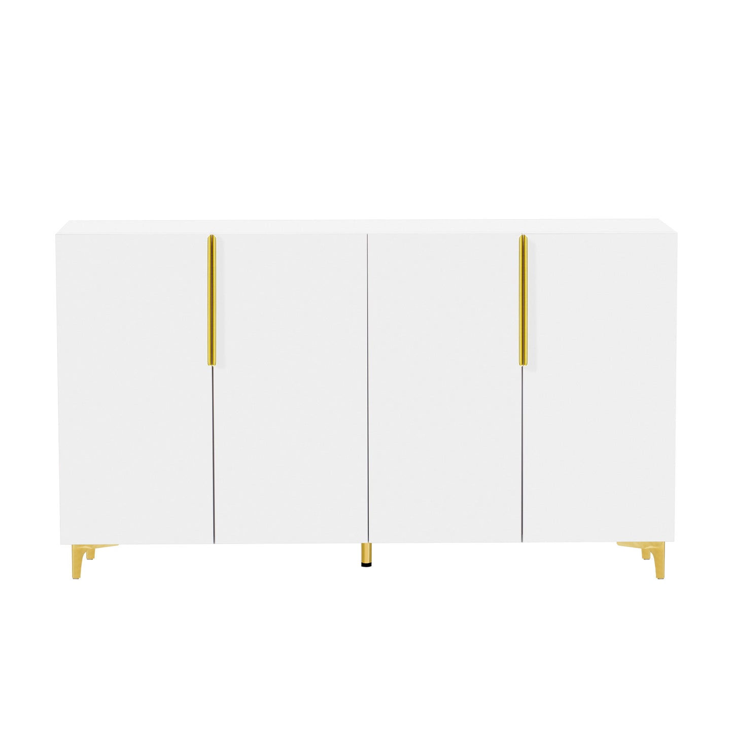 U_Style A Glossy Finish Light Luxury Storage Cabinet, Adjustable, Suitable for Living Room, Study, Hallway.