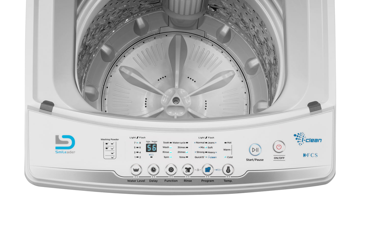 Smileader portable automatic 2.0Cu.Ft Top loading washing machine for US with certification