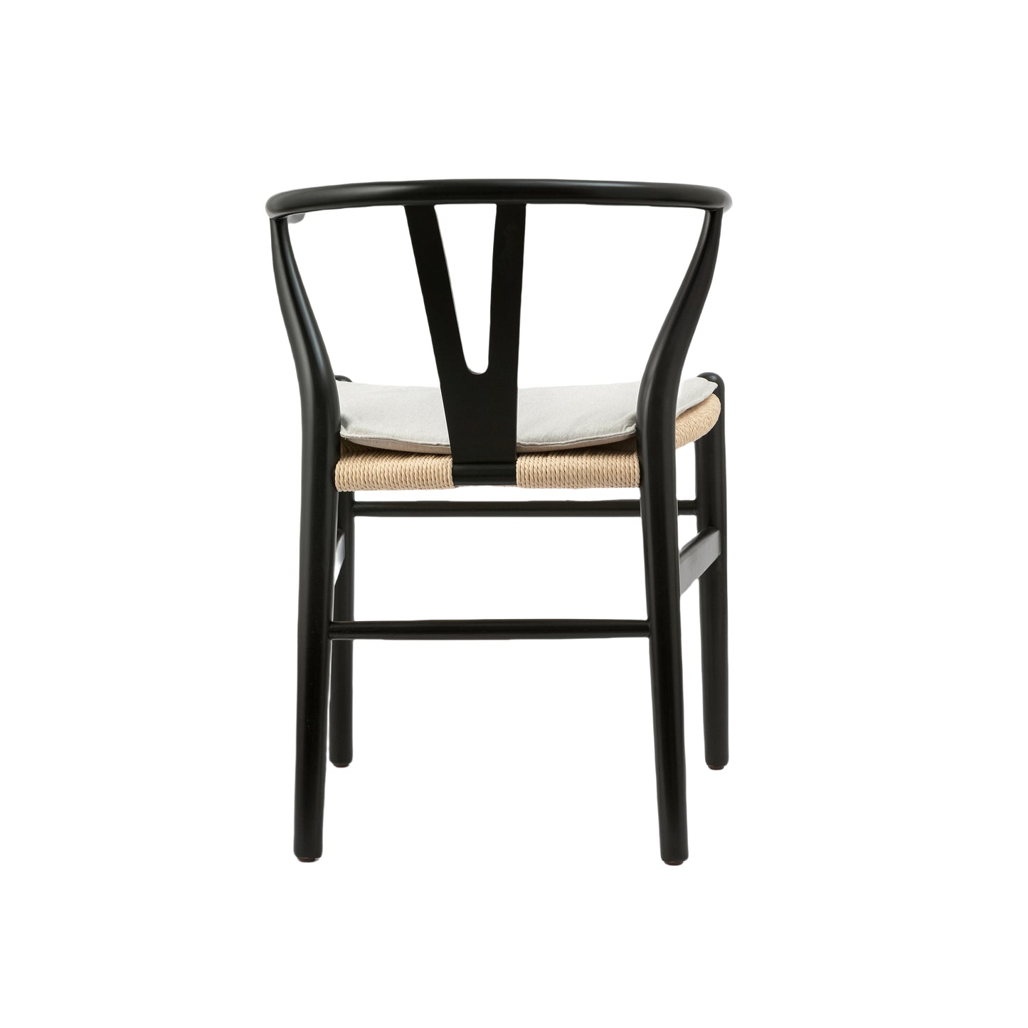 （缺货）Wishbone Chairs for Dining Room,Soild Wood Weave Dining Chair,Armchair,Fully Assembled,Set of 2