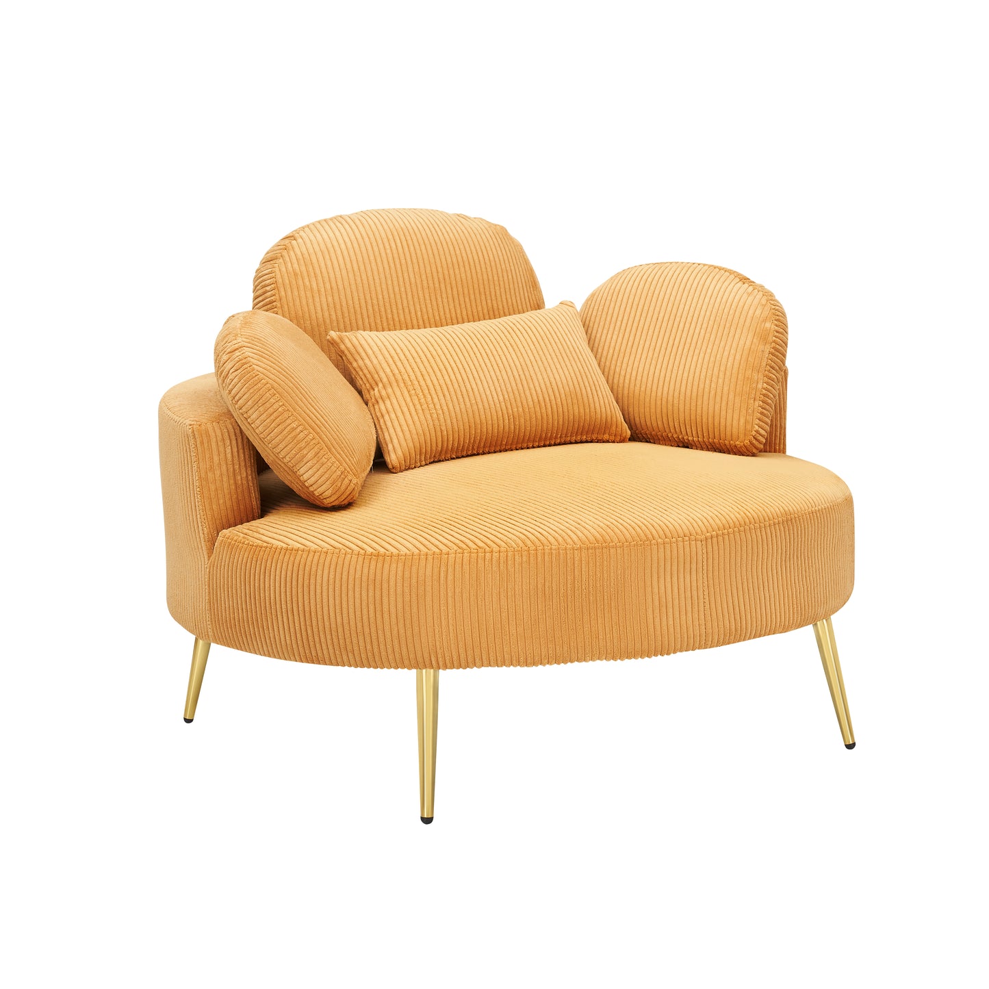 3206 yellow comfortable seating suitable for small apartment bedroom space Balcony small sofa bed lazy small sofa sofa with small coffee table lunch break leisure afternoon tea time