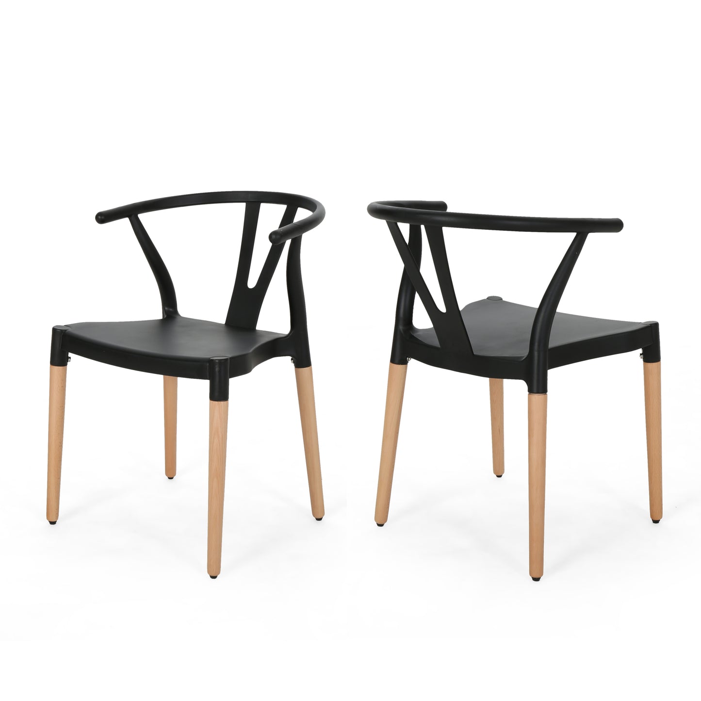 PLASTIC DINING CHAIR(set of 2)