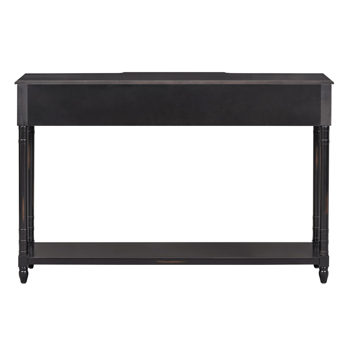 TREXM Console Table Sofa Table with Drawers for Entryway with Projecting Drawers and Long Shelf (Espresso, OLD SKU: WF189574AAB)