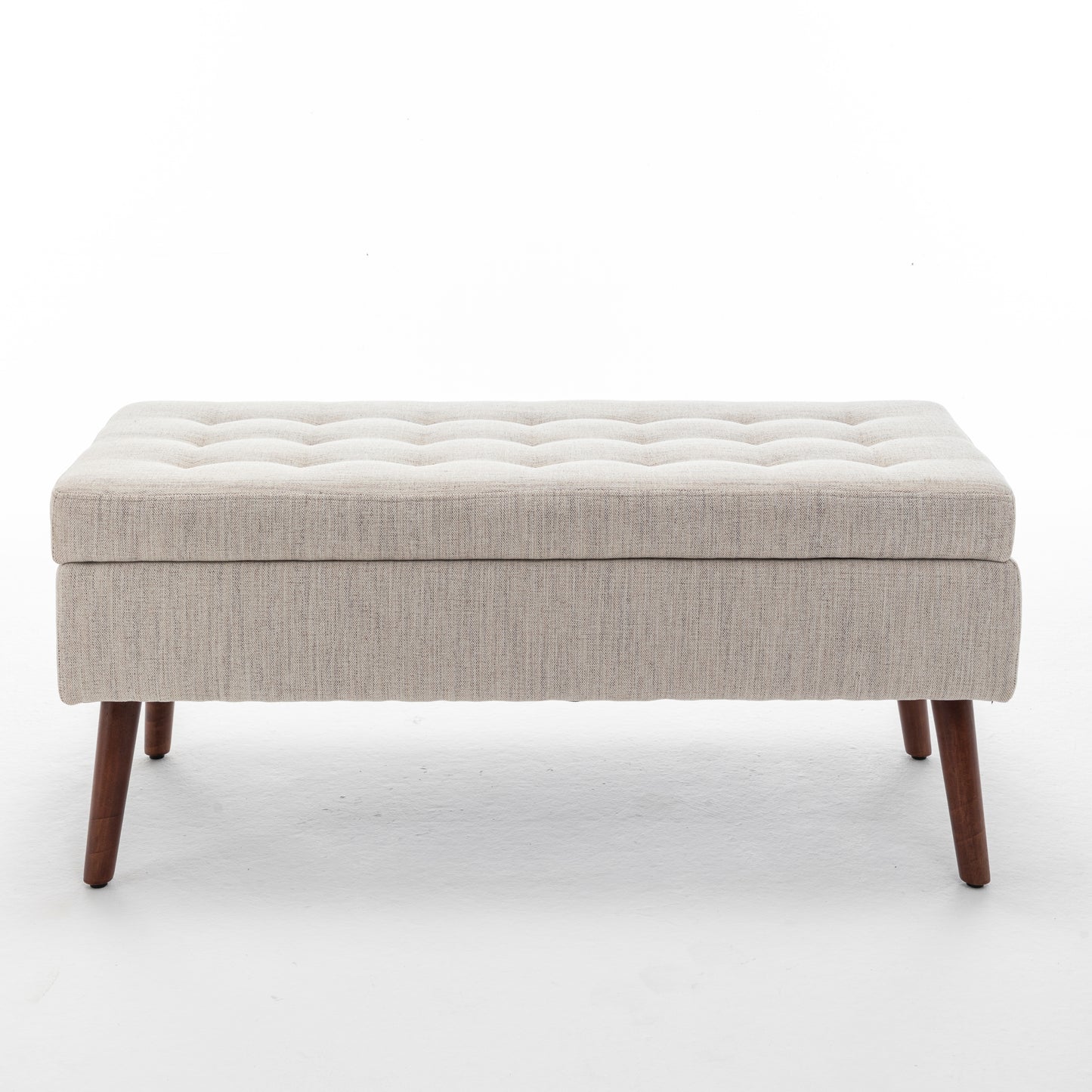 Storage Bench with Storage Bench for Bedroom End of Bed Bench Foot of Bed Bench Entryway Bench Storage Ottoman Bench 43.7" W x 18.1" D Off White Bench