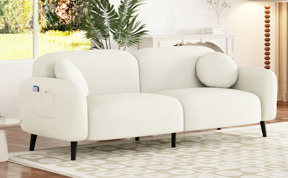 U_Style 83.9''Upholstered Sofa for Living Room, Bedroom, and Apartments