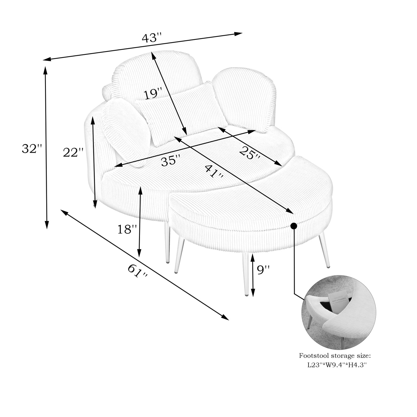 3206 yellow comfortable seating suitable for small apartment bedroom space Balcony small sofa bed lazy small sofa sofa with small coffee table lunch break leisure afternoon tea time