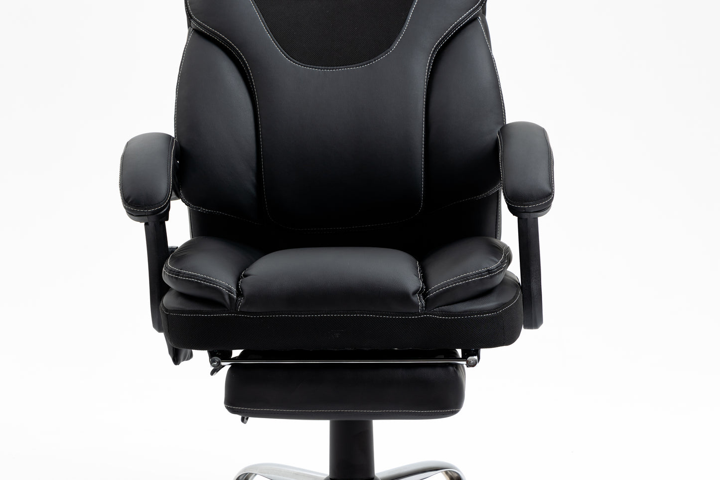 （缺货）Massage Reclining Office Chair with Footrest, High Back Computer Chair Home Desk Ergonomic Executive Office Chair with Armrests, Adjustable Height.